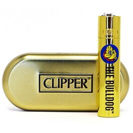 THE BULLDOG CLIPPER METAL DELUXE ORO  + CAJA INCLUIDA
