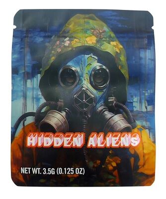 BOLSA ZIP ALUMINIO 3.5GR "HIDDEN ALIENS" (50 UNIDADES)