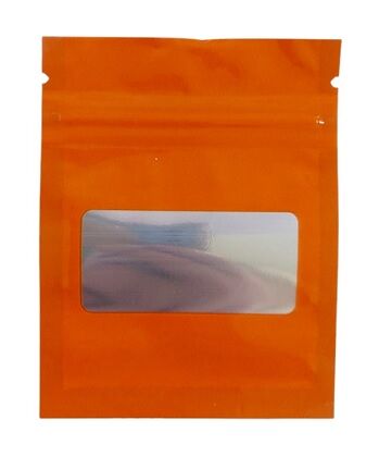 BOLSA ZIP ALUMINIO 1.5GR "ORANGE MONKEY " (50 UNIDADES)