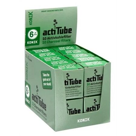 ACTITUBE KONIK FILTROS CARBON ACTIVO EXTRA SLIM 6MM 20x10UD