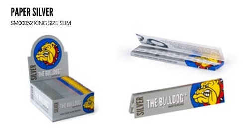 THE BULLDOG PAPEL SILVER KSS (50 LIBRILLOS)