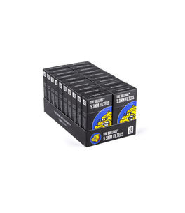 THE BULLDOG FILTROS ALGODÓN SUPER SLIM 5.3mm BLACK (NEGRO) (20 CAJAS)