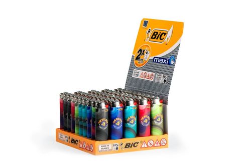 THE BULLDOG ENCENDEDOR BIC 70's MAXI (50 UNIDADES)