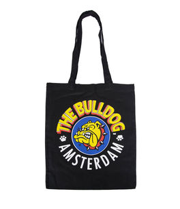 THE BULLDOG BOLSA ALGODÓN NEGRA