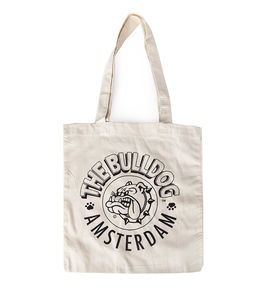 THE BULLDOG BOLSA ALGODÓN BLANCA