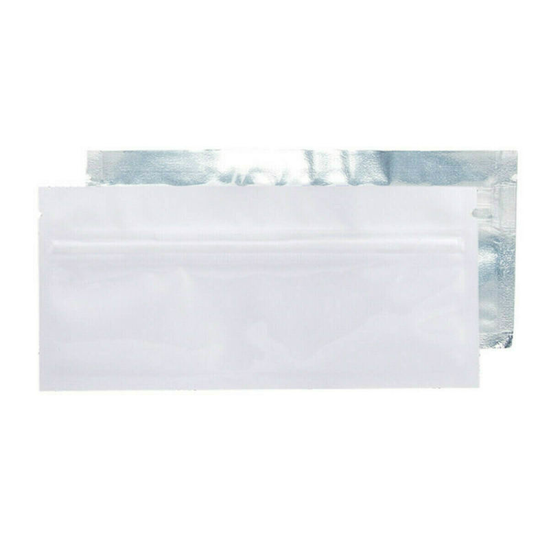 Bolsas con cierre Zip Transparentes con tiras blancas 10X15 CM