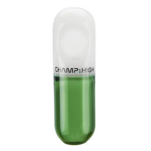 CHAMP HIGH PIPA CRISTAL PILLS VERDE 11CM