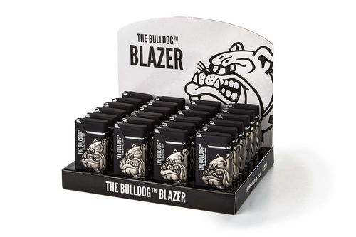 THE BULLDOG DISPLAY MECHERO BLAZER NEGRO (24 UNIDADES)