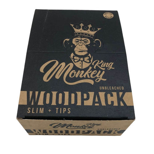 KING MONKEY CARTERITA SLIM + FILTRO WOOD 24 UNIDADES