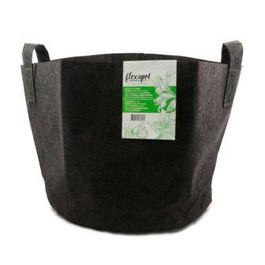 FLEXAPOT MACETA TEXTIL GRIS-NEGRA 75.7L (20 GAL)