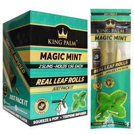 DISPLAY KING PALM 2 SLIM  ROLLS MAGIC MINT 20 UNID