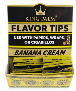 KING PALM FLAVOR TIPS BANANA CREAM 7MM