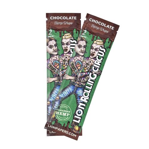 LION ROLLING CIRCUS HEMP WRAP CHOCOLATE