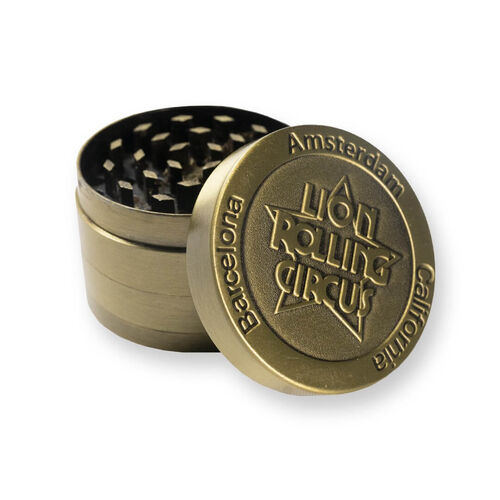 LION ROLLING CIRCUS GRINDER 3 PARTES GOLD-ORO (12UD/DISPLAY)