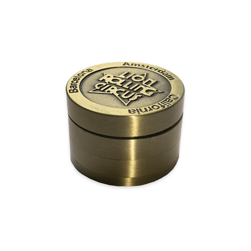 LION ROLLING CIRCUS GRINDER 3 PARTES GOLD-ORO (12UD/DISPLAY)