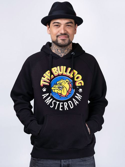 THE BULLDOG AMSTERDAM SUDADERA CON CAPUCHA NEGRA TALLA S